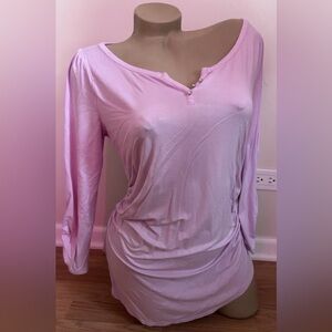 White House Black Market Lilac  Blouse Top women top Size Large
